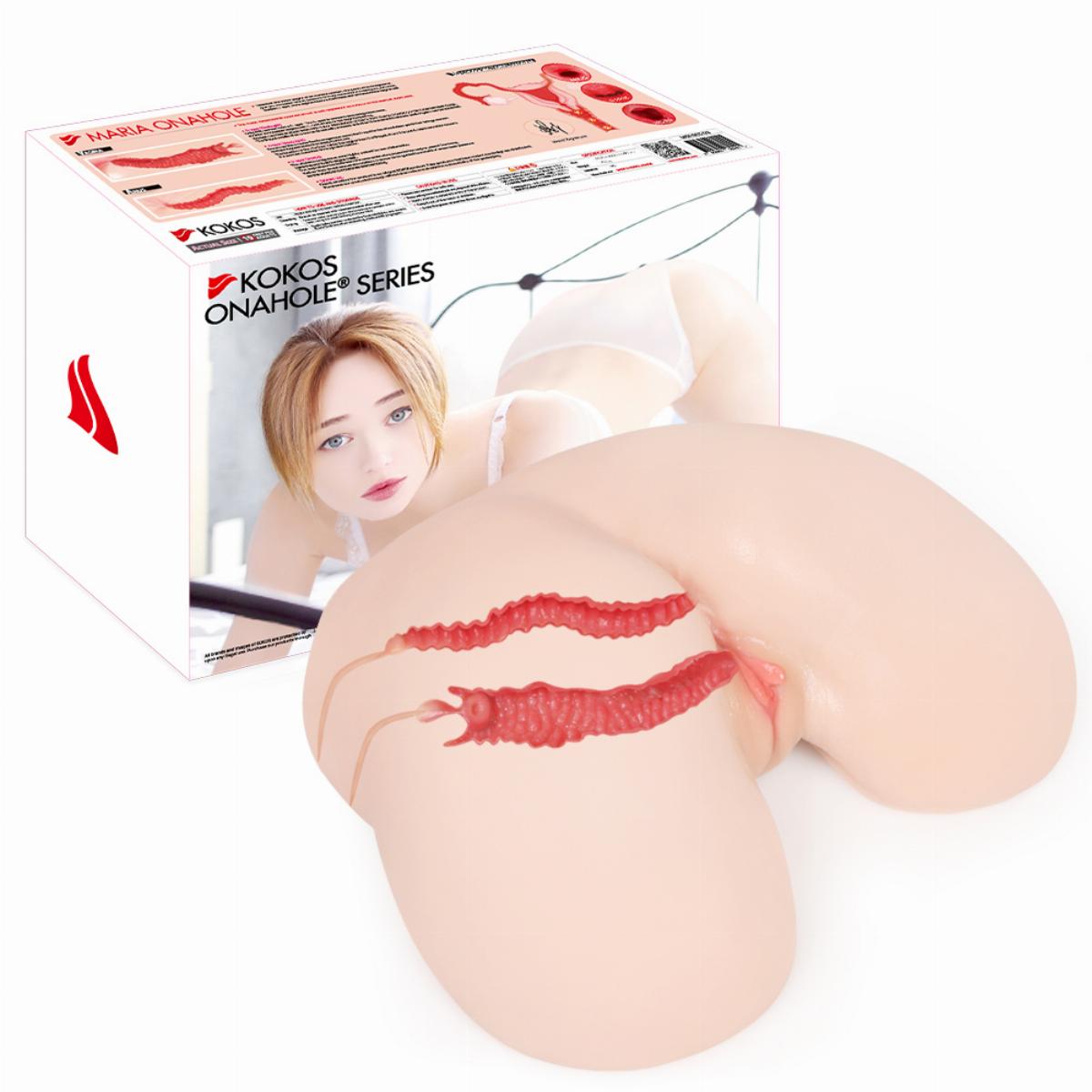 Kokos Vanilla Onahole Edn 4 Dual Layer Pussy & Ass Stroker Masturbators and Strokers