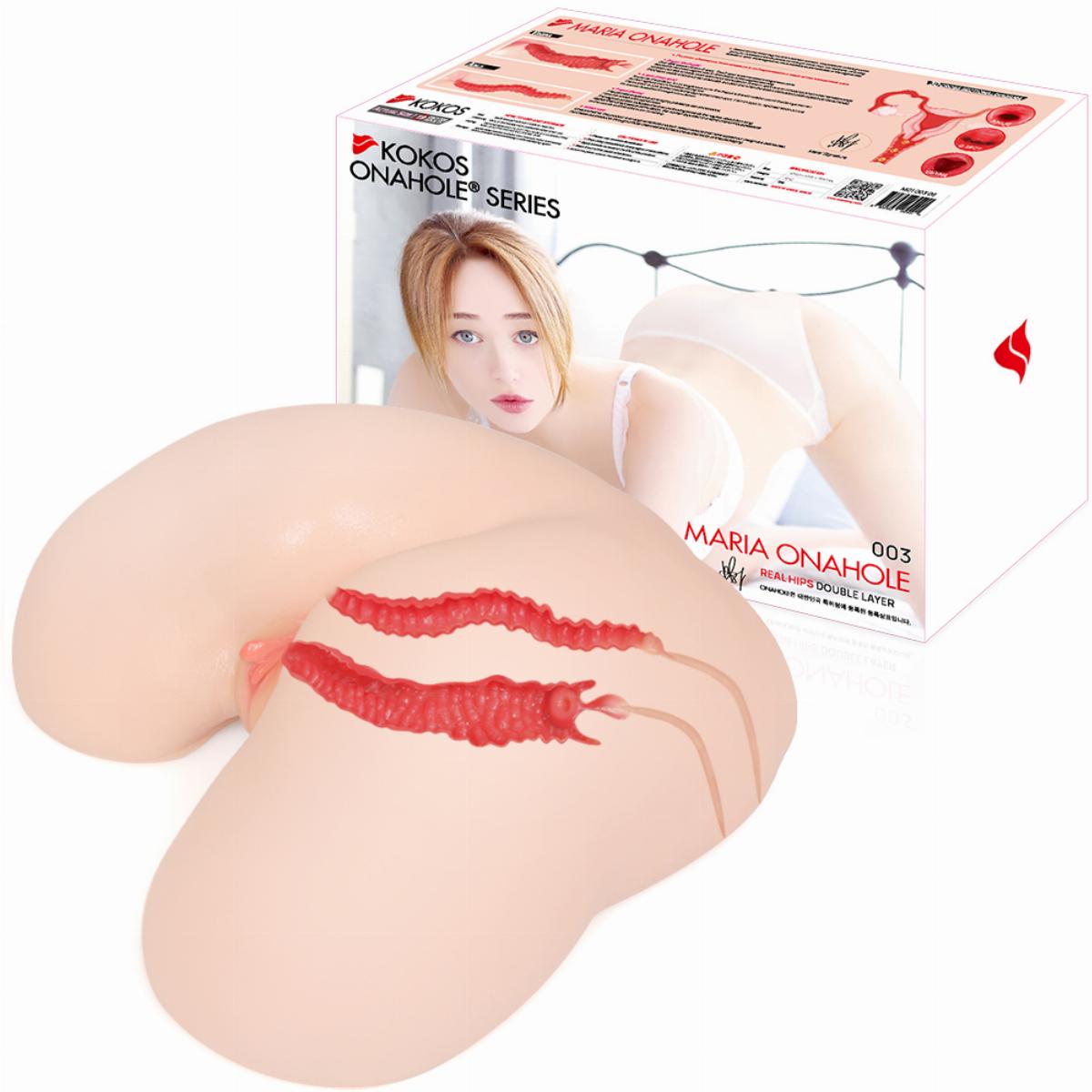 Kokos Vanilla Onahole Edn 4 Dual Layer Pussy & Ass Stroker Masturbators and Strokers