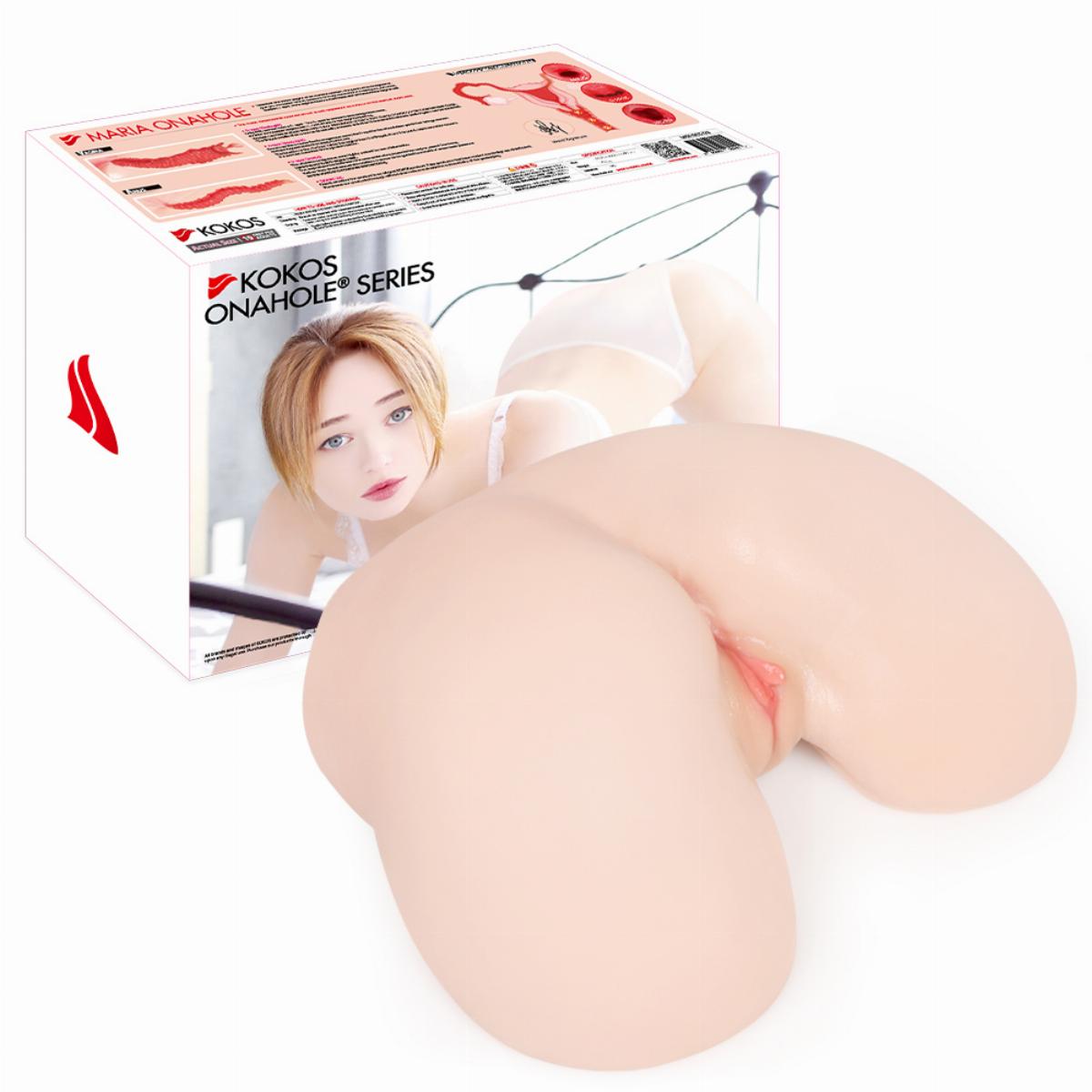 Kokos Vanilla Onahole Edn 4 Dual Layer Pussy & Ass Stroker Masturbators and Strokers