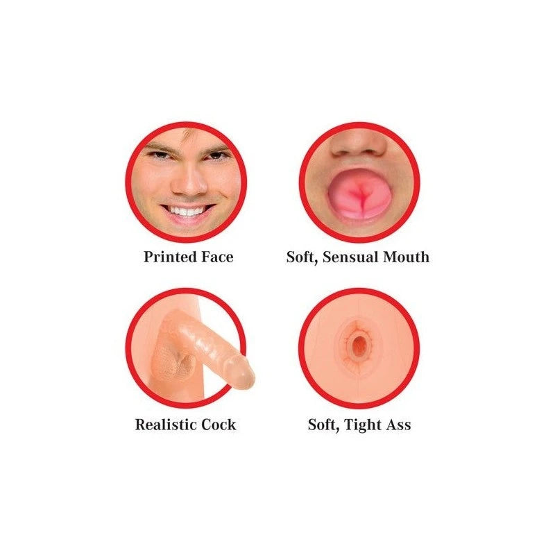 Pipedream Extreme Dollz Big Cock Brad Inflatable Love Doll Love Dolls