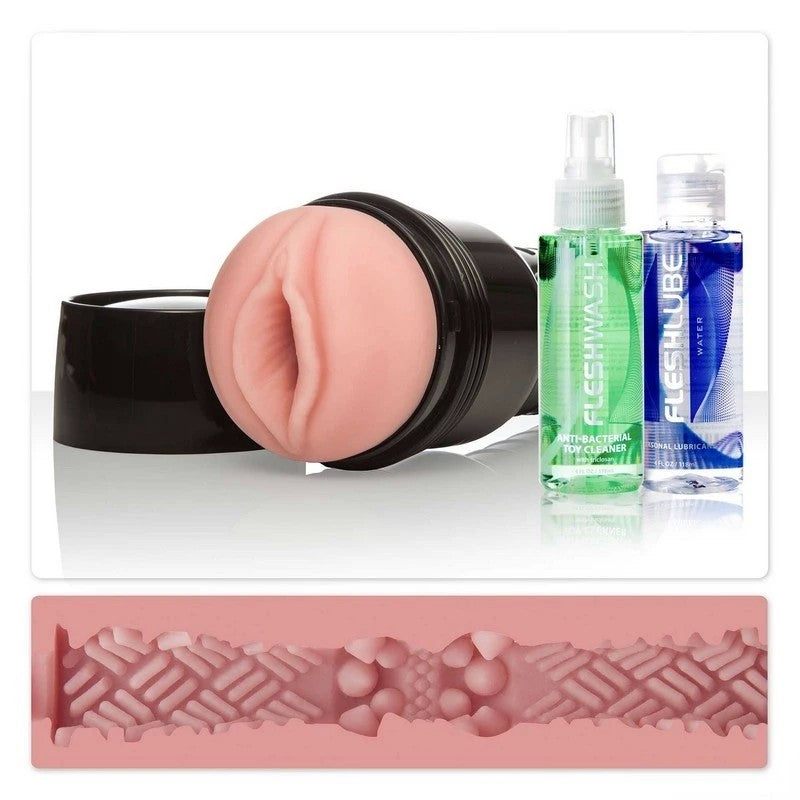 Fleshlight GO Surge Combo Pack Vagina Masturbator and Lubricant Fleshlight Male Masturbators