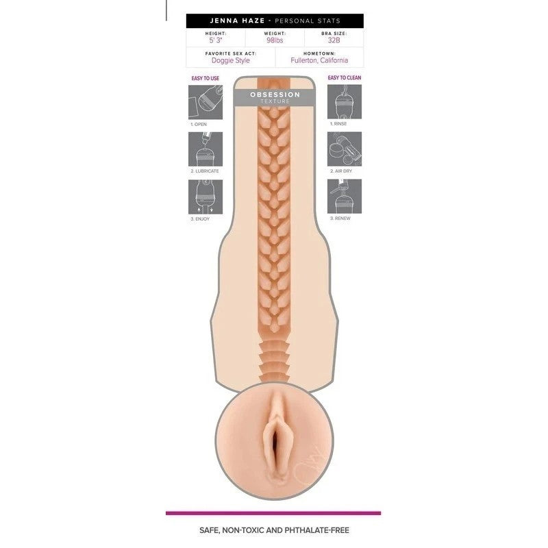 Fleshlight Girls Jenna Haze Porn Star Realistic Mens Masturbator Masturbators and Strokers