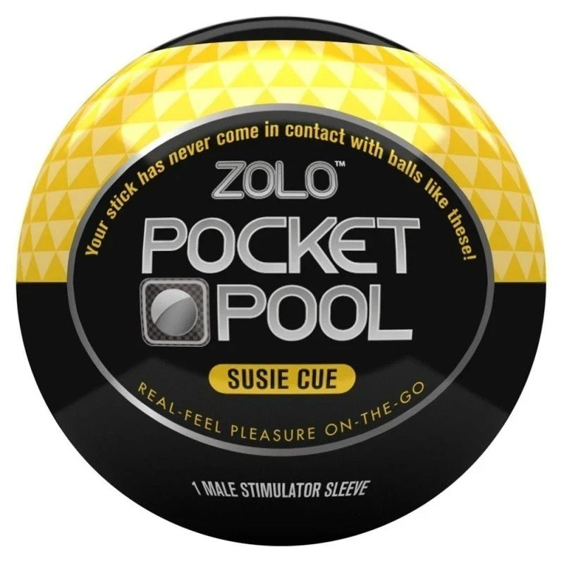 Zolo Pocket Pool Single Susie Cue - Discreet Pleasure Companion Masturbators and Strokers