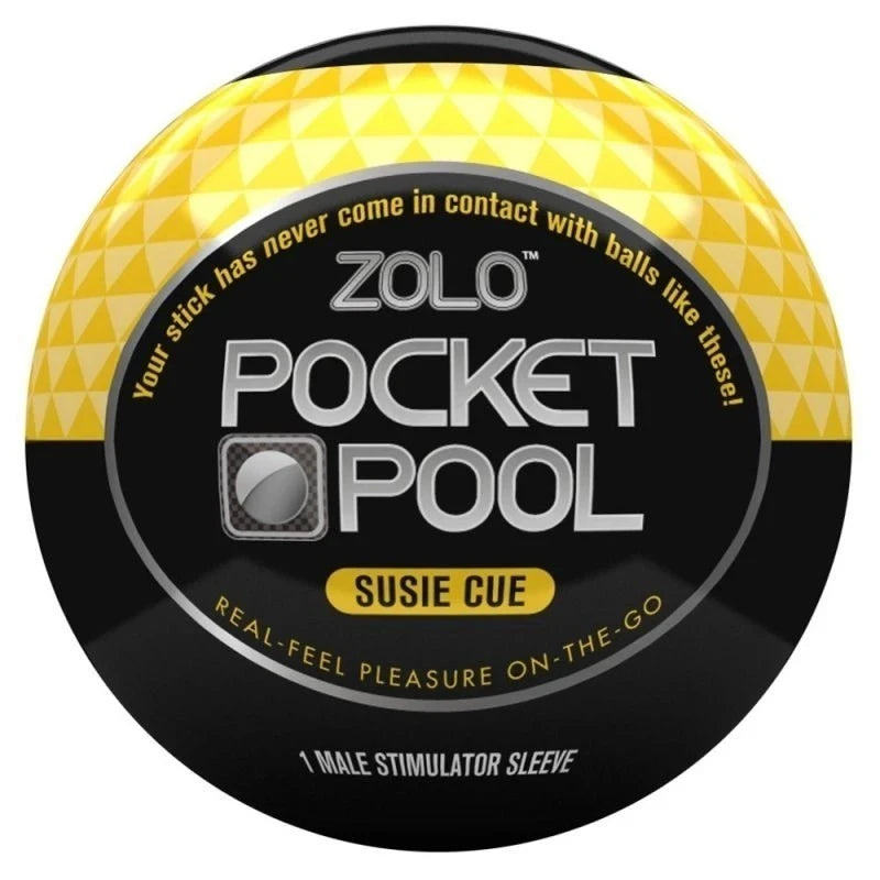 Zolo Pocket Pool Single Susie Cue - Discreet Pleasure Companion Masturbators and Strokers