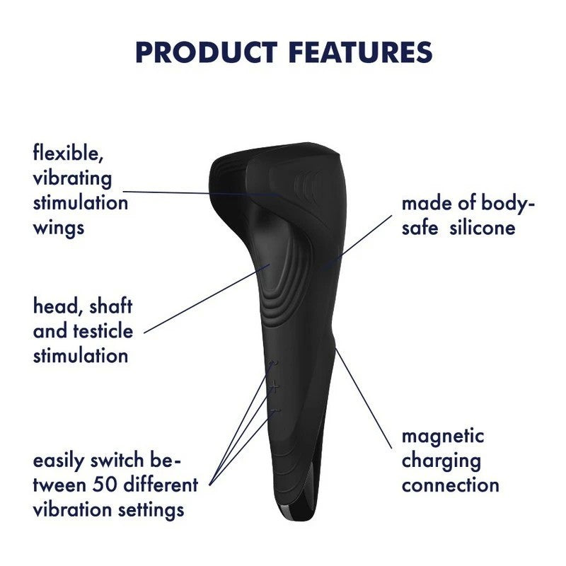 Satisfyer Men Wand 50 Functions Waterproof Masturbator Masturbators and Strokers