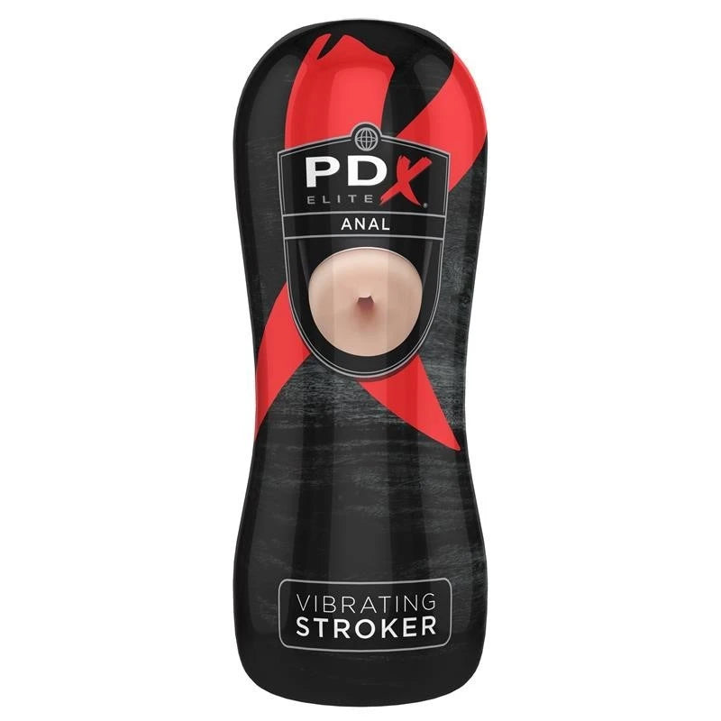 PDX Elite Realistic Male Vibrating Anal Stroker Masturbators and Strokers