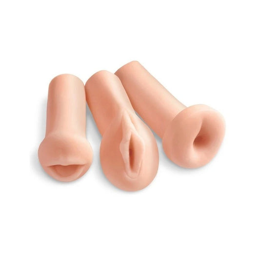 Pipedream Extreme Toyz All 3 Holes Realistic Male Stroker - Masturbators and Strokers