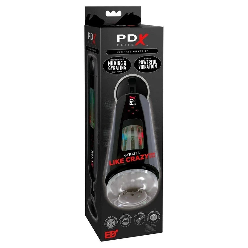 PDX Elite Ultimate Milker 2 Vibrating Male Stroker Masturbators and Strokers