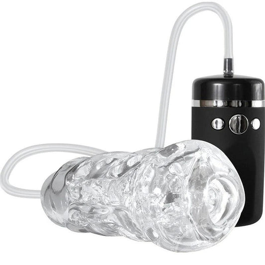 Adam & Eve Vibrating & Sucking Pleasure Stroker - Masturbators and Strokers