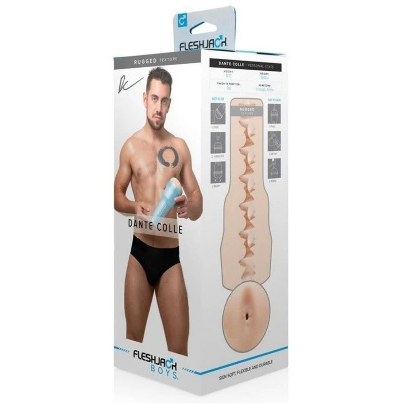 Fleshjack Boys Dante Colle Rugged Realistic Stroker Masturbators and Strokers