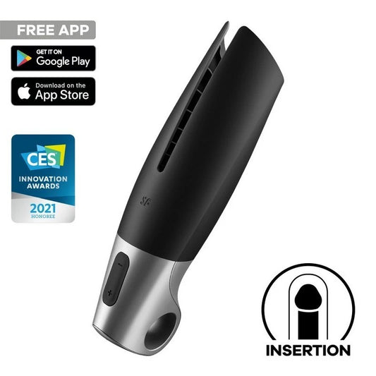 Satisfyer Power App Controlled Male Masturbator - Masturbators and Strokers