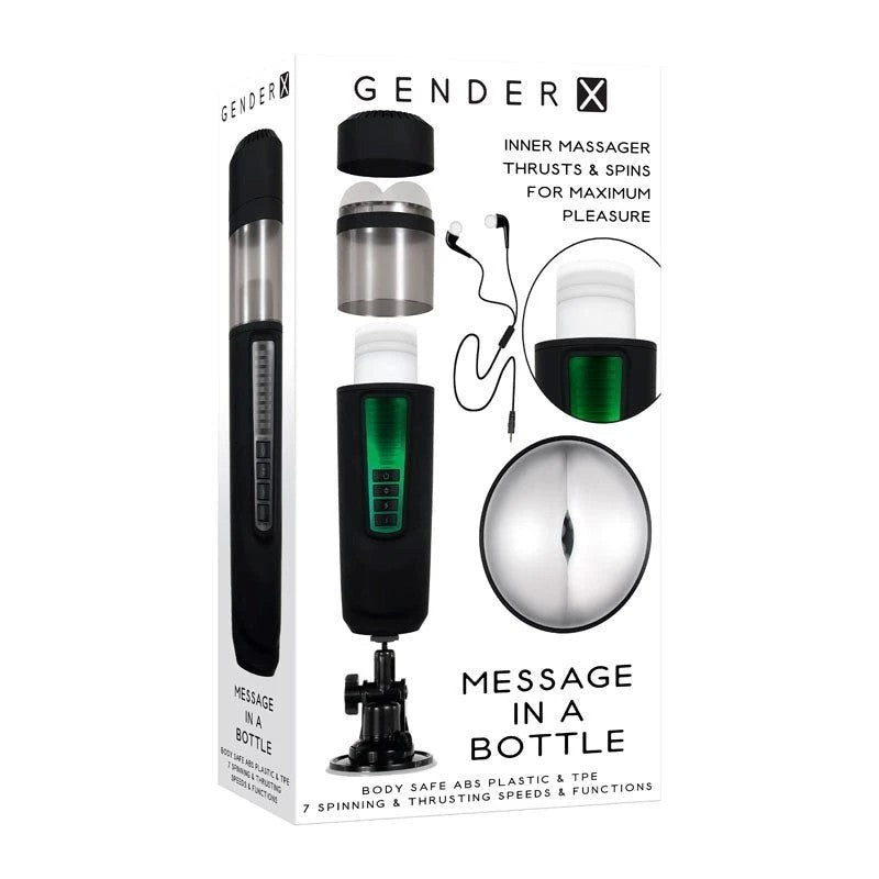 Gender X Rechargeable Thrusting Pleasure Massager Masturbators and Strokers