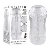 Gender X's Dual-Ended Vibrating Transparent Massager Masturbators and Strokers