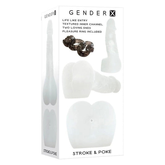 Gender X STROKE & POKE Textured Stroker Pleasure - Masturbators and Strokers