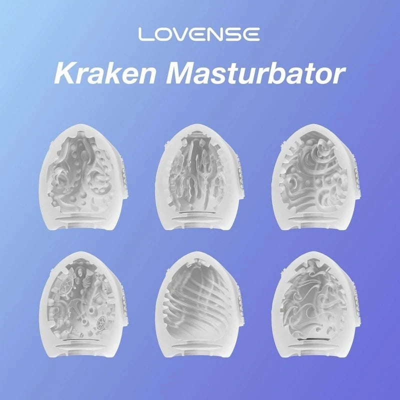 Lovense Kraken Stretchable Male Masturbator Egg Masturbators and Strokers