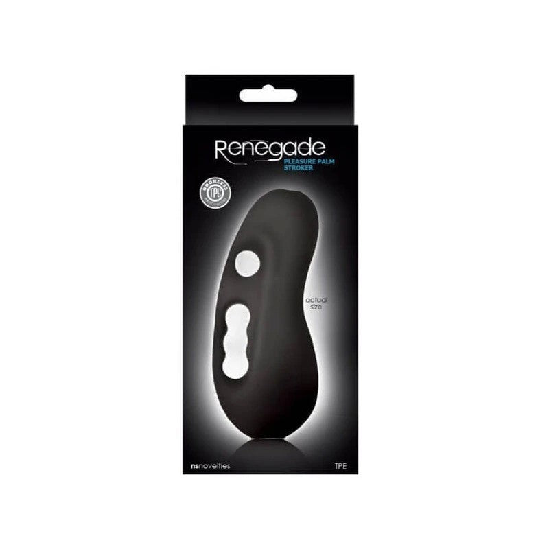 Renegade Pleasure Palm Stroker Black Masturbators and Strokers
