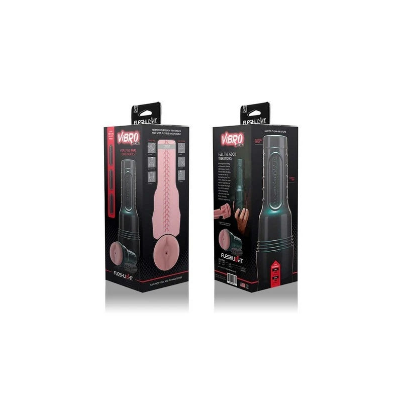 Fleshjack Vibro Pink Bottom Vibrating Male Masturbator Masturbators and Strokers