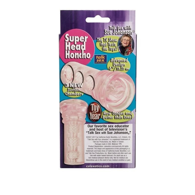 CalExotics Sue Johanson Super Head Honcho Male Stroker Masturbators and Strokers