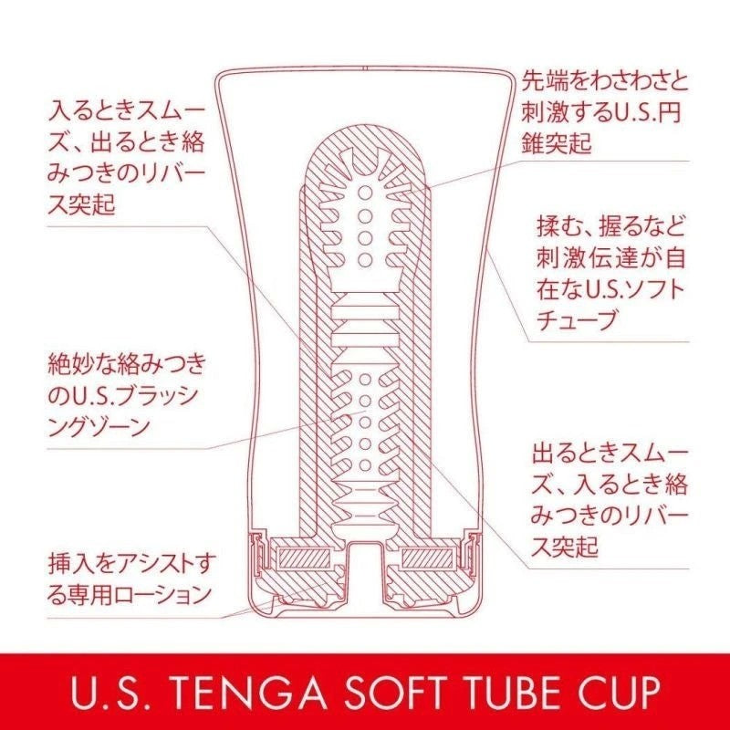 Tenga U.S. Soft Tube Cup Mens Masturbator Masturbators and Strokers