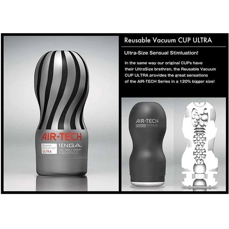 Tenga Air-Tech Re-Usable Vacuum Cup U.S Grey Masturbators and Strokers