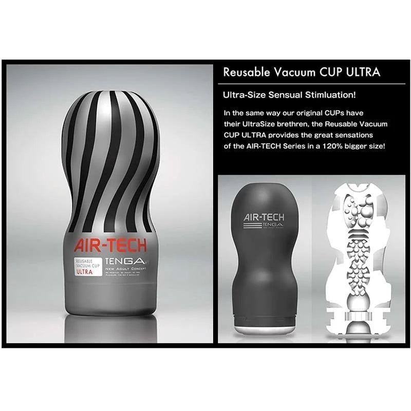 Tenga Air-Tech Re-Usable Vacuum Cup U.S Grey Masturbators and Strokers