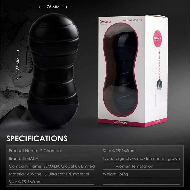 Zemalia Z-Chamber - Discreet and Body-Safe Male Ecstasy Realistic Butts And Vaginas