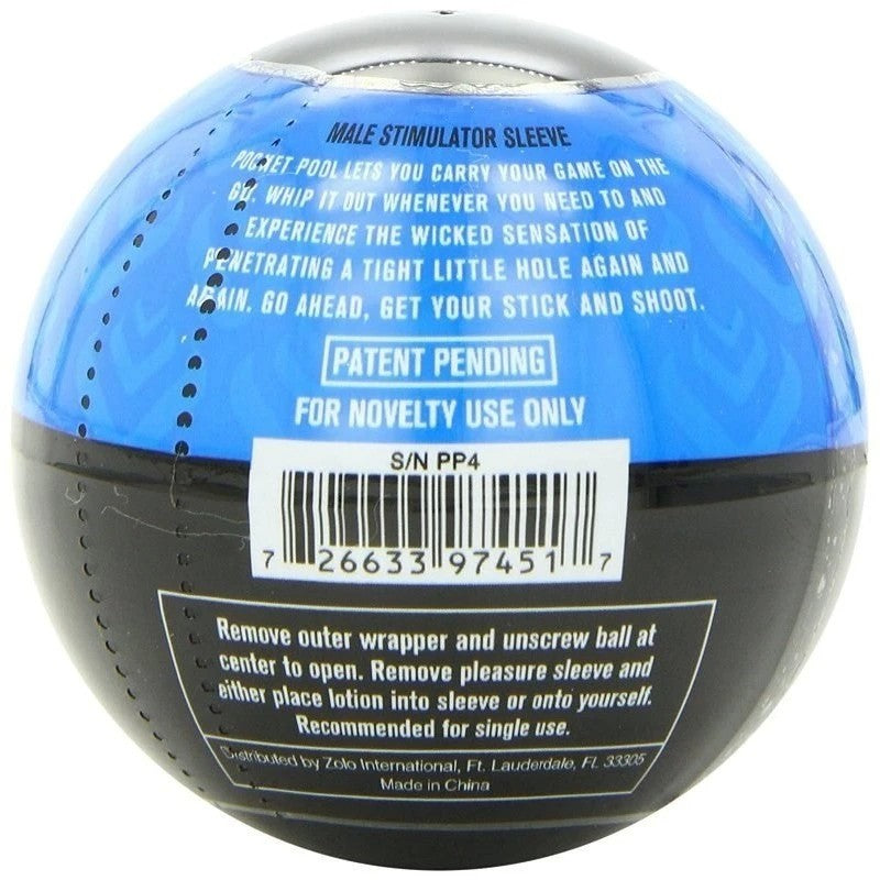 Zolo Pocket Pool Single Corner Pocket Masturbators and Strokers