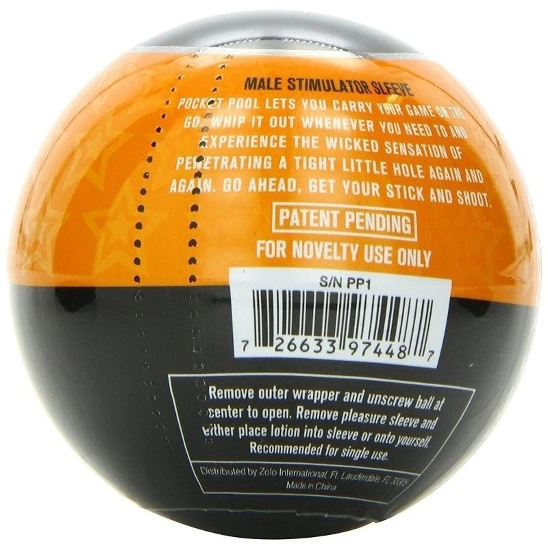 Zolo Pocket Pool Single Sure Shot Masturbators and Strokers