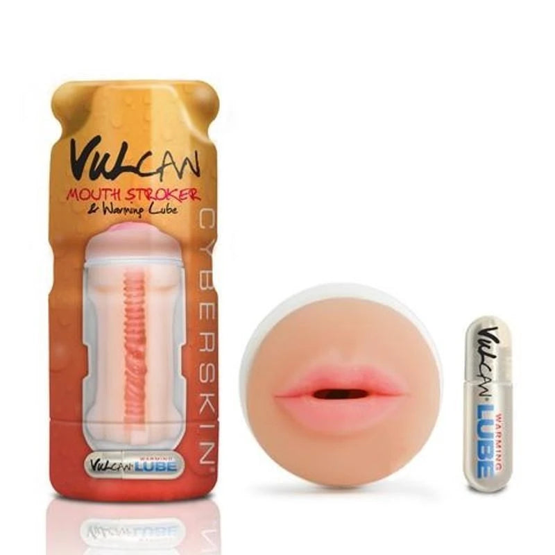 Cyberskin Vulcan Mouth Stroker with Warming Lube Realistic Butts And Vaginas