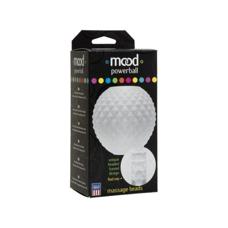 Mood Powerball Frost Massage Beads - Discreet Handheld Pleasure Masturbators and Strokers