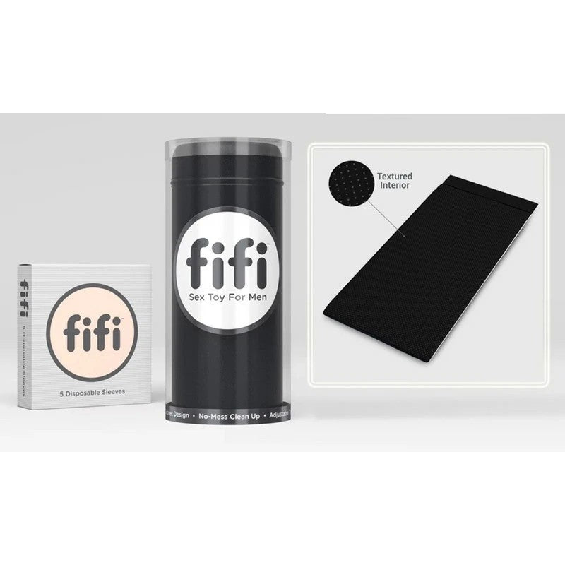 Fifi Leather with 5 Sleeves Masturbators and Strokers