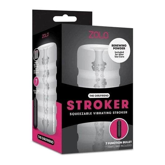 ZOLO The Girlfriend Squeezable Vibrating Stroker - Masturbators and Strokers