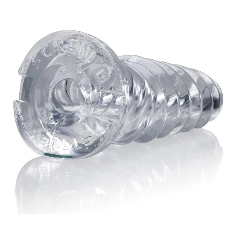 Oxballs Screwd Super Squishy Jack Off Toy Clear Masturbators and Strokers