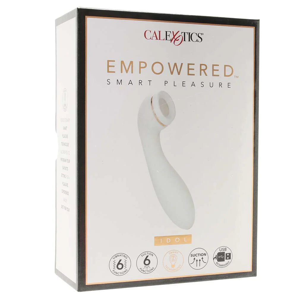 CalExotics Empowered Smart Pleasure Idol Suction Massager Clit Ticklers and Pulsators