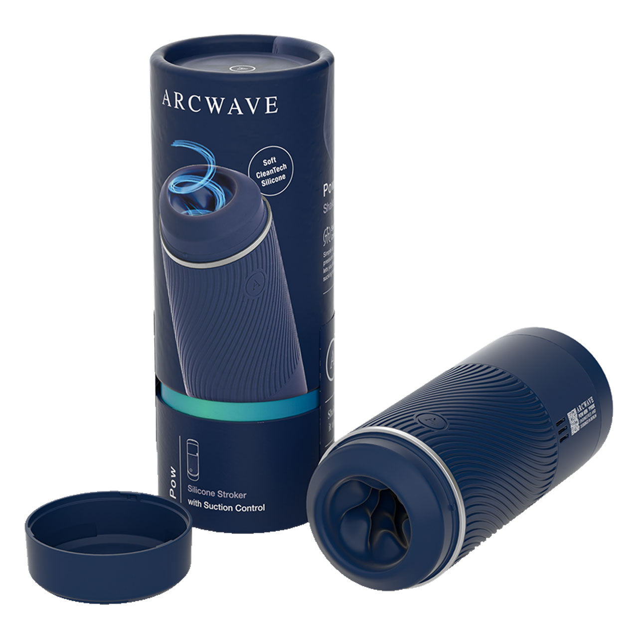 Arcwave Pow Manual Suction Control Stroker Blue Masturbators and Strokers