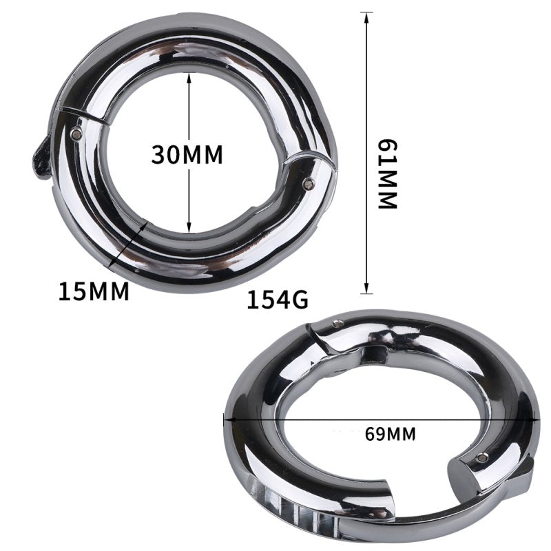 Clip Cock & Ball Metal Ring Cock Rings