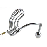 Hell's Couture The Bird Cage Male Chastity Device With Anal Intruder Male Chastity