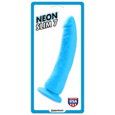 Pipedream Neon Slim 7 Blue Vibrating Dildo Non-Realistic Dildos