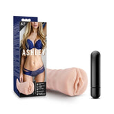Lifelike Ribbed Vibrating Masturbator - M For Men Ashley Masturbators and Strokers
