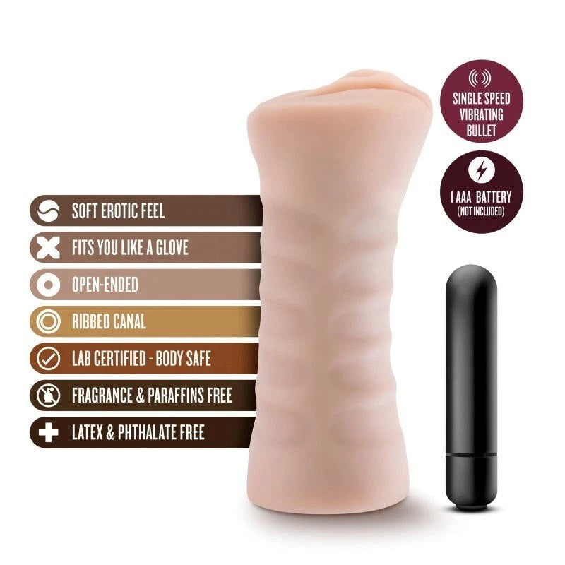 M For Men Rain - Flesh Masturbator for Intensified Pleasure Masturbators and Strokers