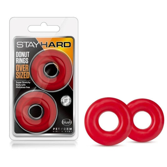 Stay Hard Donut Rings Oversized - Unforgettable Intimate Moments - Cock Ring Sets