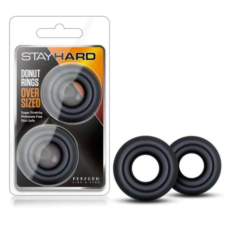 Stay Hard Donut Rings Oversized - Unforgettable Intimate Moments Cock Ring Sets