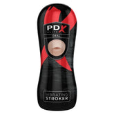 PDX Elite Vibrating Oral Sex Realistic Mens Stroker Masturbators and Strokers