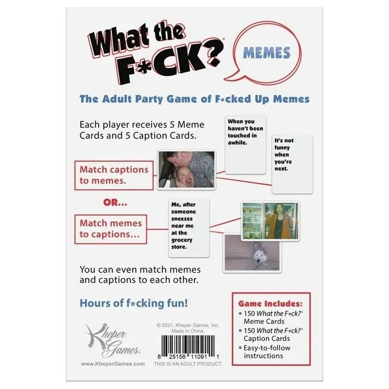 Kheper Games What the F*ck Memes Adult Party Game Sex Games, Coupons and Tricks