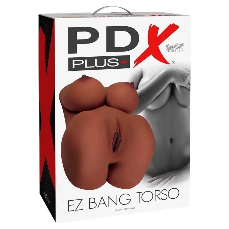 PDX Plus EZ Bang Torso Realistic Male Masturbator Realistic Butts And Vaginas