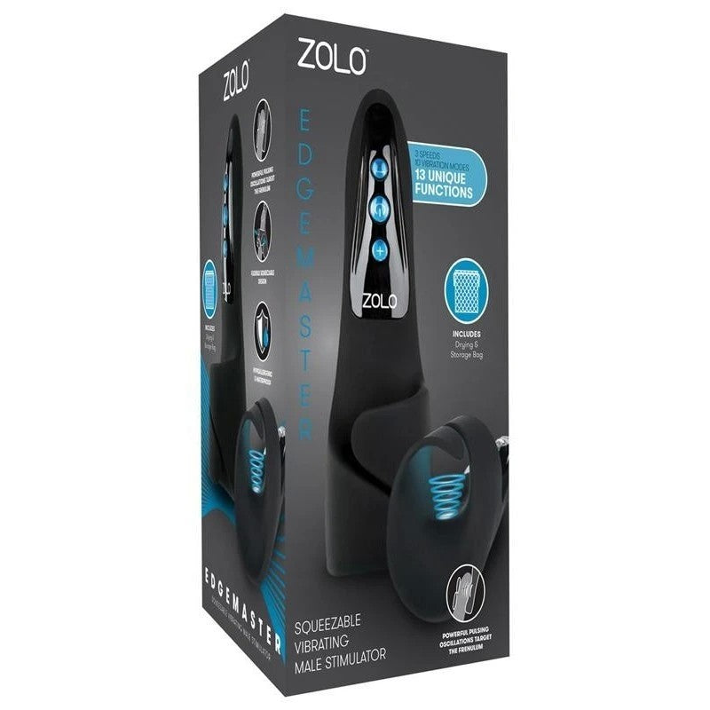 Zolo Edgemaster 7.2 Inch Vibrating Masturbator Masturbators and Strokers