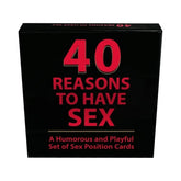 Kheper Games 40 Reasons to Have Sex Position Card Game Sex Games, Coupons and Tricks