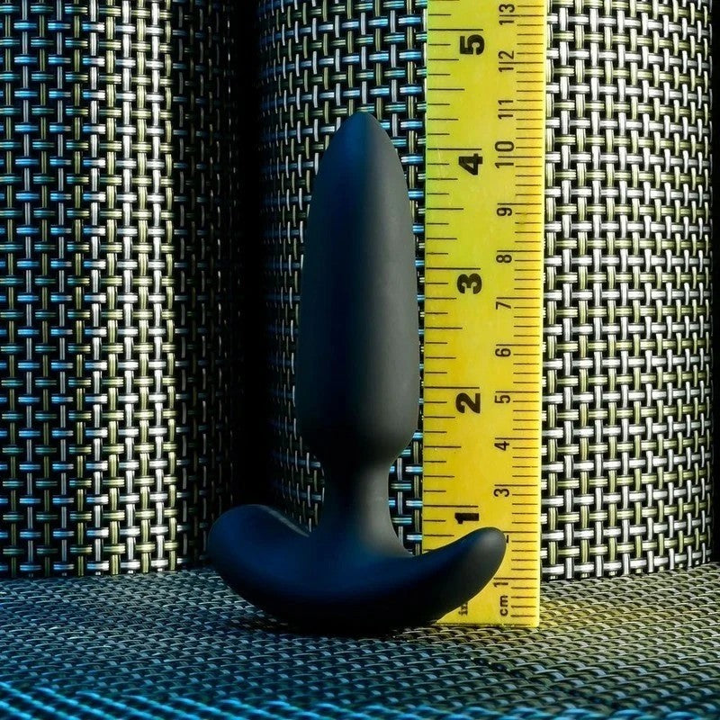 Selopa BLACK BEAUTY USB Rechargeable Vibrating Butt Plug With Wireless Remote Black Butt Plugs