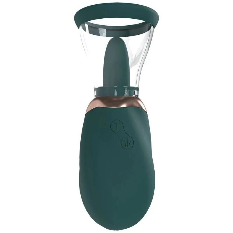 Shots Toys PUMPED Boost Auto USB Rechargeable Vulva & Brest Pump Green Pussy And Clit Toys