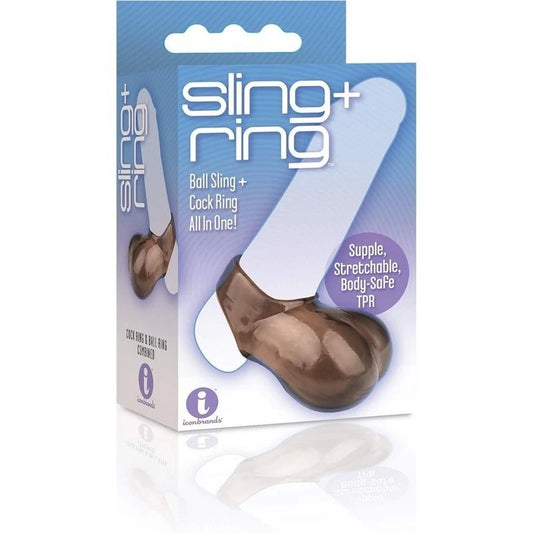 The 9's Sling and Ring - Cock Ring and Balls Sling - Ball and Cock Toys